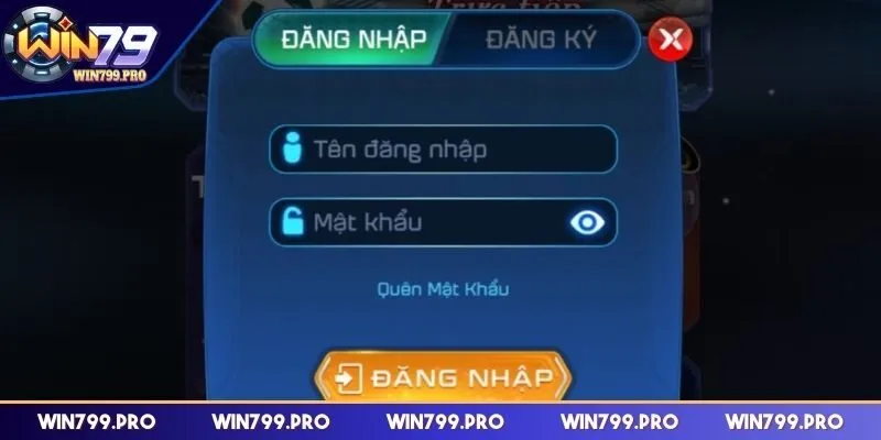 Các bước đăng nhập WIN79