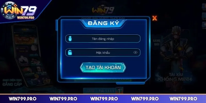 Tạo tài khoản dễ dàng tại trang web